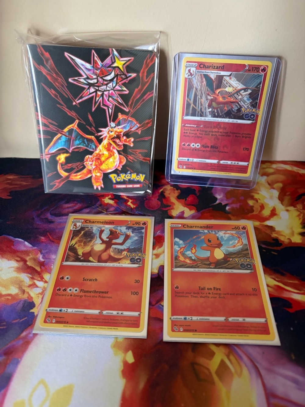Pokémon Charizard Trading Card and Binder Set